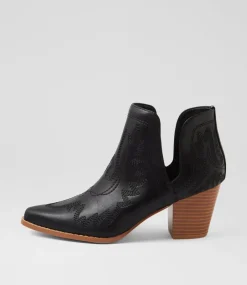 Women I LOVE BILLY Boots-Craayzie Black Ankle Boots