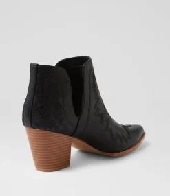 Women I LOVE BILLY Boots-Craayzie Black Ankle Boots