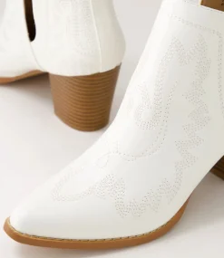Women I LOVE BILLY Boots-Craayzie Milk Ankle Boots