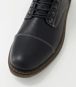 C88 by COLORADO Boots|Casuals-Crave Black Lace Up Boots