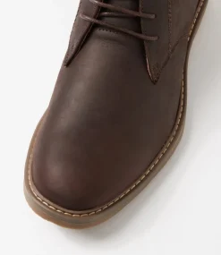 COLORADO Boots|Casuals-Crick Dark Brown Crazyhorse Leather Ankle Boots
