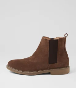COLORADO Boots|Casuals-Criss Dark Brown Suede Chelsea Boots