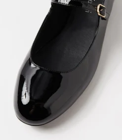 Women DIANA FERRARI Mary Janes|Flats-Curious Black Patent Leather Mary Janes