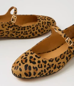 Women DIANA FERRARI Flats|Mary Janes-Curious Leopard Pony Flat Shoes