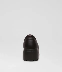 ROC Senior School Shoes-Dakota Brown Leather Shoes