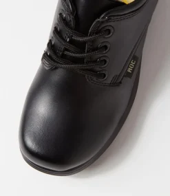 ROC Senior School Shoes-Dakota V Snr Black Lace Up Shoes
