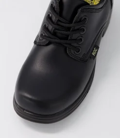 ROC Senior School Shoes-Dakota V Snr Black Vegan Heels