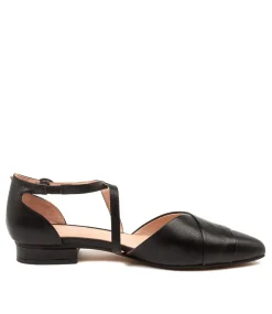 Women DIANA FERRARI Flats-DALBA BLACK LEATHER