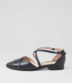 Women DIANA FERRARI Flats-DALBA DF NAVY LEATHER