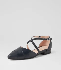 Women DIANA FERRARI Flats-DALBA DF NAVY LEATHER