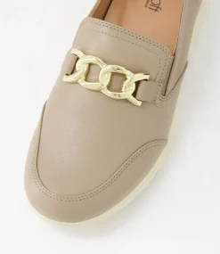 Women SUPERSOFT Comfort|Flats-Daliah Light Taupe Leather Flat Shoes