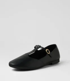 Women I LOVE BILLY Flats-Daliee Black Flat Shoes