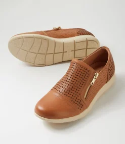 Women SUPERSOFT Flats-Dallias Dark Tan Leather Flat Shoes