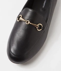 Women WINDSOR SMITH Flats-Dani Black Leather Flat Shoes