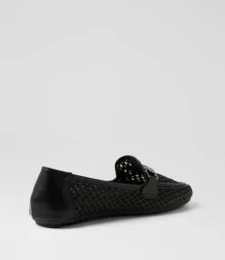Women I LOVE BILLY Flats-Danne Black Fabric Flat Shoes