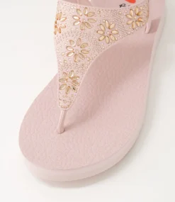 Women I LOVE BILLY Flats|Sandals-Danniel Dusty Pink Multi Sandals
