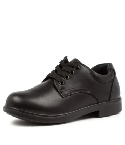 LYNX Junior School Shoes-DARCY JNR E PP BLACK