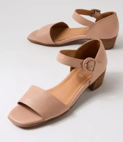 Women SUPERSOFT Comfort|Flats-Darlina Dark Nude Leather Sandals