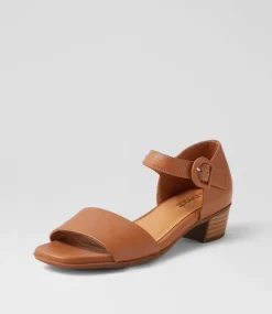 Women SUPERSOFT Comfort|Heels-Darlina Dark Tan Leather Sandals