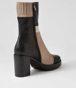 Women TOP END Boots-Darnay Black Multi Ankle Boots