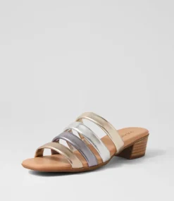 Women SUPERSOFT Comfort|Flats-Darrina Metallic Leather Sandals