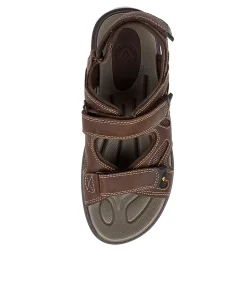 COLORADO Casuals|Sandals-DARWIN CF DARK BROWN CRAZYHORSE LEATHER