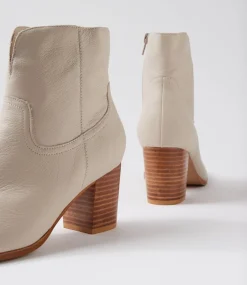 Women DIANA FERRARI Boots-Dawsin Almond Natural Leather Ankle Boots