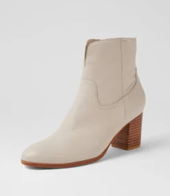 Women DIANA FERRARI Boots-Dawsin Almond Natural Leather Ankle Boots