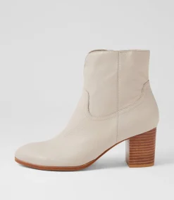 Women DIANA FERRARI Boots-Dawsin Almond Natural Leather Ankle Boots