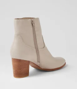 Women DIANA FERRARI Boots-Dawsin Almond Natural Leather Ankle Boots