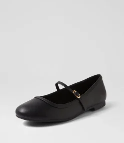 Women I LOVE BILLY Flats-Dazine Black Flat Shoes