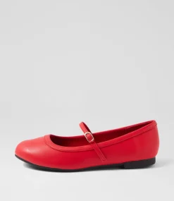 Women I LOVE BILLY Flats-Dazine Red Flat Shoes