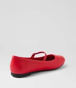 Women I LOVE BILLY Flats-Dazine Red Flat Shoes