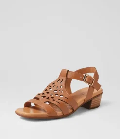 Women SUPERSOFT Heels|Flats-Deardie Dark Tan Leather Sandals