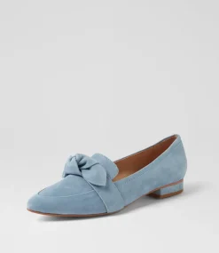 Women DIANA FERRARI Flats|Loafers-Deez Denim Suede Loafers