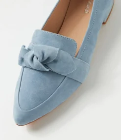 Women DIANA FERRARI Flats|Loafers-Deez Denim Suede Loafers