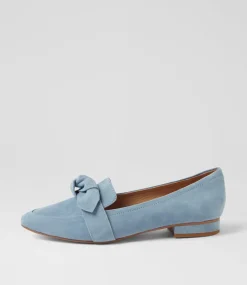 Women DIANA FERRARI Flats|Loafers-Deez Denim Suede Loafers