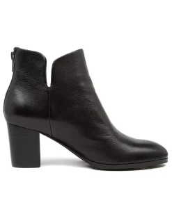 Women DIANA FERRARI Boots-Deitha Black Leather Ankle Boots