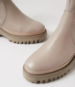 Women TOP END Boots-Dekhi Smoke Leather Ankle Boots