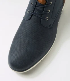 C88 by COLORADO Boots|Casuals-Deli Navy Lace Up Boots