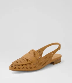 Women DIANA FERRARI Flats-Delly Dark Tan Leather Flat Shoes