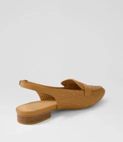 Women DIANA FERRARI Flats-Delly Dark Tan Leather Flat Shoes
