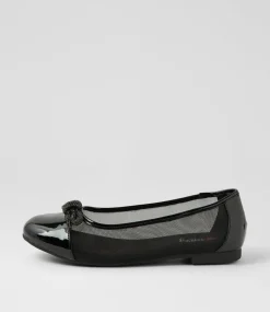 Women I LOVE BILLY Flats-Delphino Black Mix Flat Shoes
