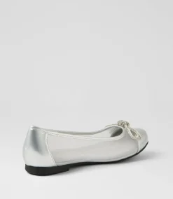 Women I LOVE BILLY Flats-Delphino Silver Mix Flat Shoes