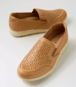 Women SUPERSOFT Comfort|Flats-Demii Dark Tan Leather Flat Shoes
