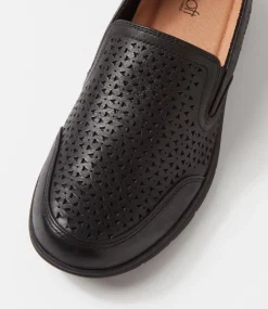 Women SUPERSOFT Flats|Comfort-DEMII SU BLACK LEATHER