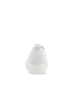 Women I LOVE BILLY Sneakers-Denna White Fabric Sneakers