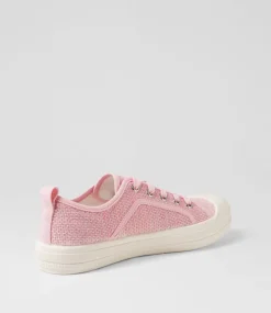 Women I LOVE BILLY Sneakers-Derozen Pink Shimmer Fabric Sneakers