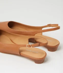 Women DIANA FERRARI Flats-Desuet Dark Tan Leather Flat Shoes