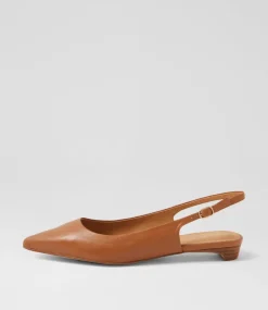 Women DIANA FERRARI Flats-Desuet Dark Tan Leather Flat Shoes